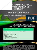 II. A. Crimes Against National Security and Law of Nations 1