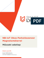 Magnetometer NB IoT Okos Parkoloszenzor Adatlap
