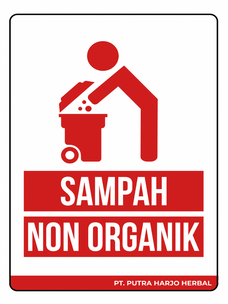 berikan 10 contoh sampah non organik