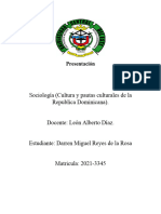 Cultura y Pautas Culturales de La Republica Dominicana.