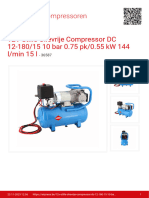 12V Stille Olievrije Compressor DC 12 180 15 10 Bar 0 75 PK 0 55 KW 144 L Min 15 L