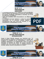 Tema 3 y 4 Actos Procesales I y II