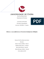 Música e A Sua Influência Na Teoria Das Inteligências Múltiplas