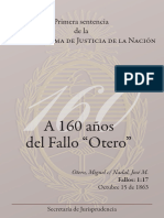 A 160 Años Del Fallo "Otero": Primera Sentencia de La Corte Suprema de Justicia de La Nación