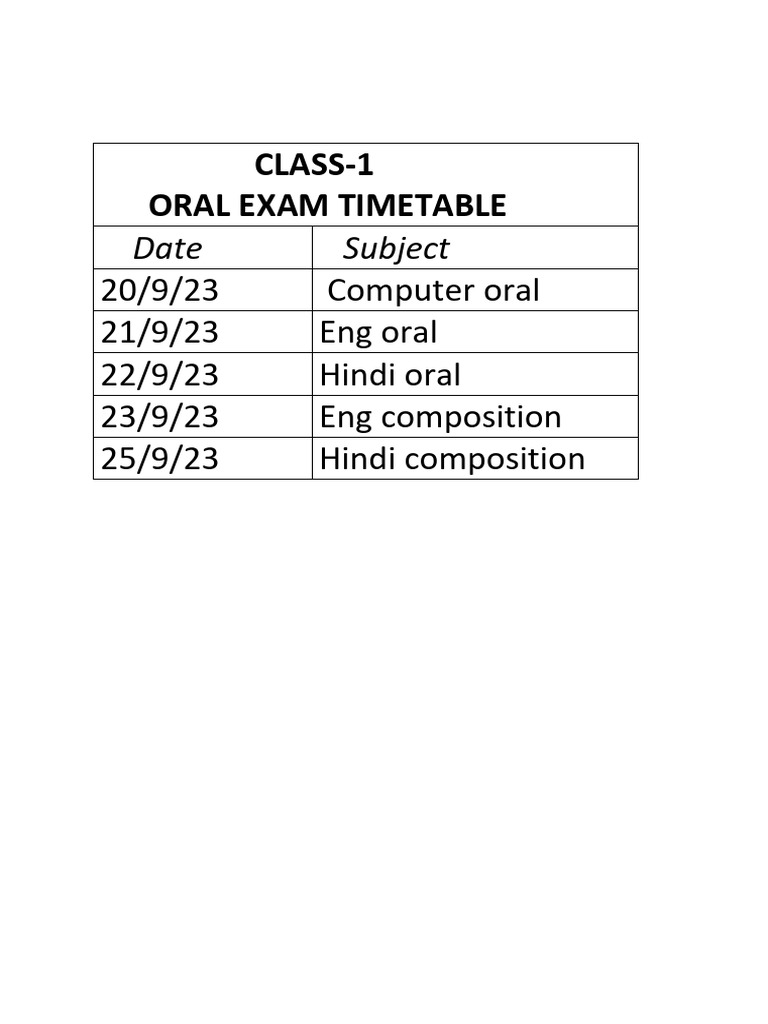 class-1-oral-timetable-pdf