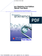 Elementary Statistics 2nd Edition Navidi Test Bank