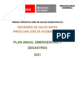 Plan Anual Ipres San Jose Emergencia y Desastres