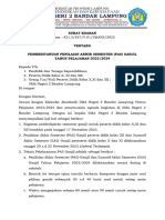 Surat Edaran PAS Ganjil TP. 2023-2024