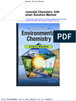 Environmental Chemistry 10th Manahan Solution Manual