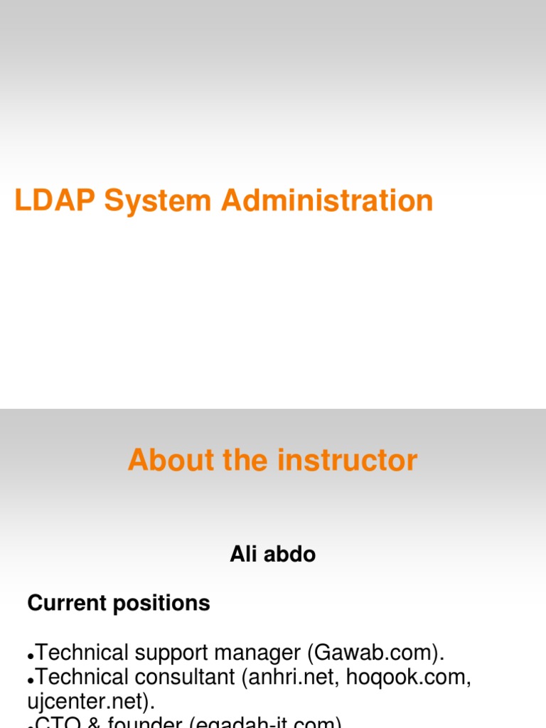 LDAP System Administration Guide | PDF | Internet Standards | Internet ...