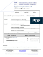 CÃ©dula de Inscripciã N A Cursos-A Distancia