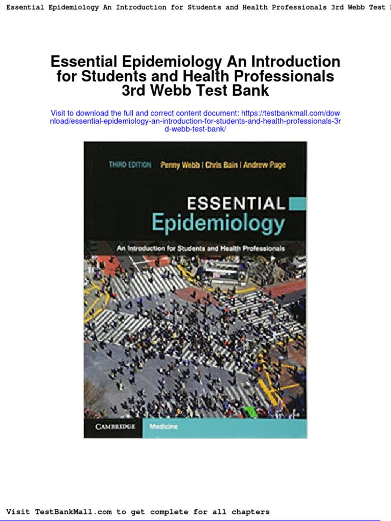 Essential Epidemiology An Introduction For Students and Health