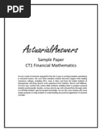 Download Actuarial CT1 Financial Mathematics Sample Paper 2011 by ActuarialAnswers SN68657503 doc pdf