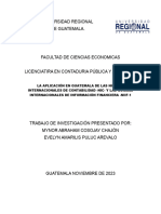 La Aplicación en Guatemala de Las Normas