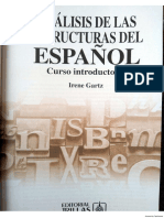 Análisis de Las Estructuras Del Español Irene Gartz