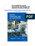 Heating Ventilating and Air Conditioning Analysis and Design 6th Edition Mcquiston Solutions Manual