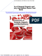 Essentials of General Organic and Biochemistry 2nd Edition Guinn Test Bank