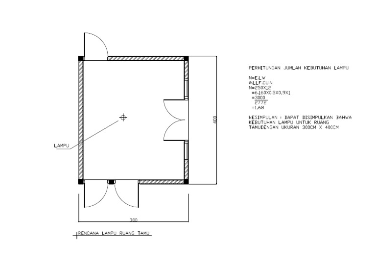 Denah Living RoomModel PDF