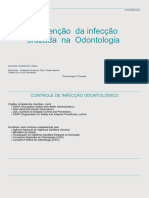 Prevenção Da Infecção Cruzada em Odontologia.