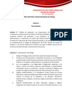 Código de Ética Del Poder Judicial Del Estado de Chiapas