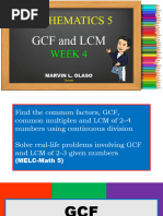 GCF and LCM