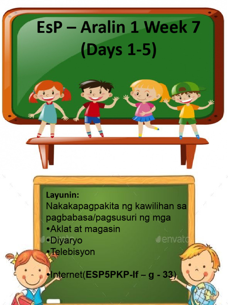 GR 5 Q1 Week 7 Esp Day 1-5 | PDF