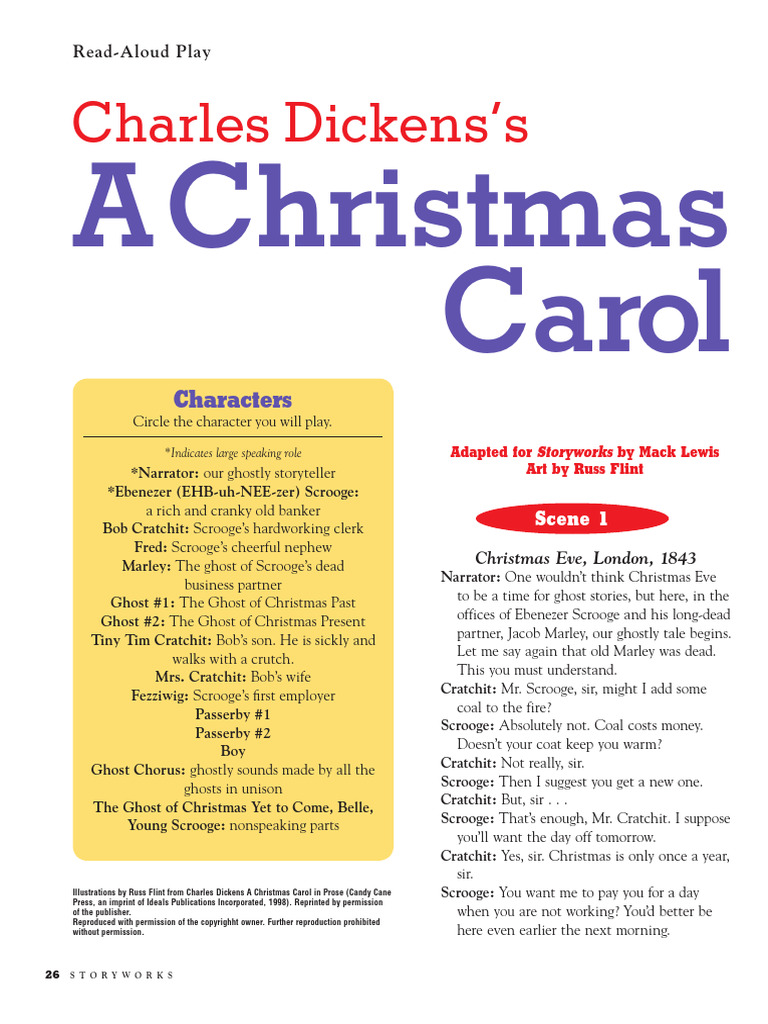 STORYWORKS ChristmasCarol | Download Free PDF | Ebenezer Scrooge | Tiny ...