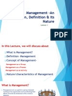 1.management - An Introduction, Definition & Its Nature