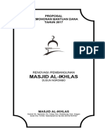 Proposal Masjid Al-Ikhlas Pembebasan Tanah