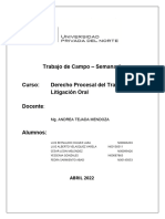 TC - Semana - 1 DERECHO PROCESAL DEL TRABAJO Y LITIGACION ORAL