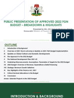 HMFBNP Public Presentation of Approved 2022 FGN Budget Final