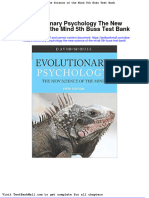 Evolutionary Psychology The New Science of The Mind 5th Buss Test Bank