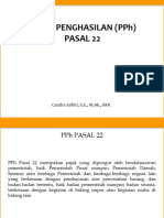 Pajak Penghasilan Pasal 22