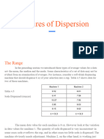 Measures of Dispersion