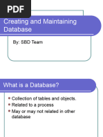 11 October - 17 October - Creating - and - Maintaining - Database