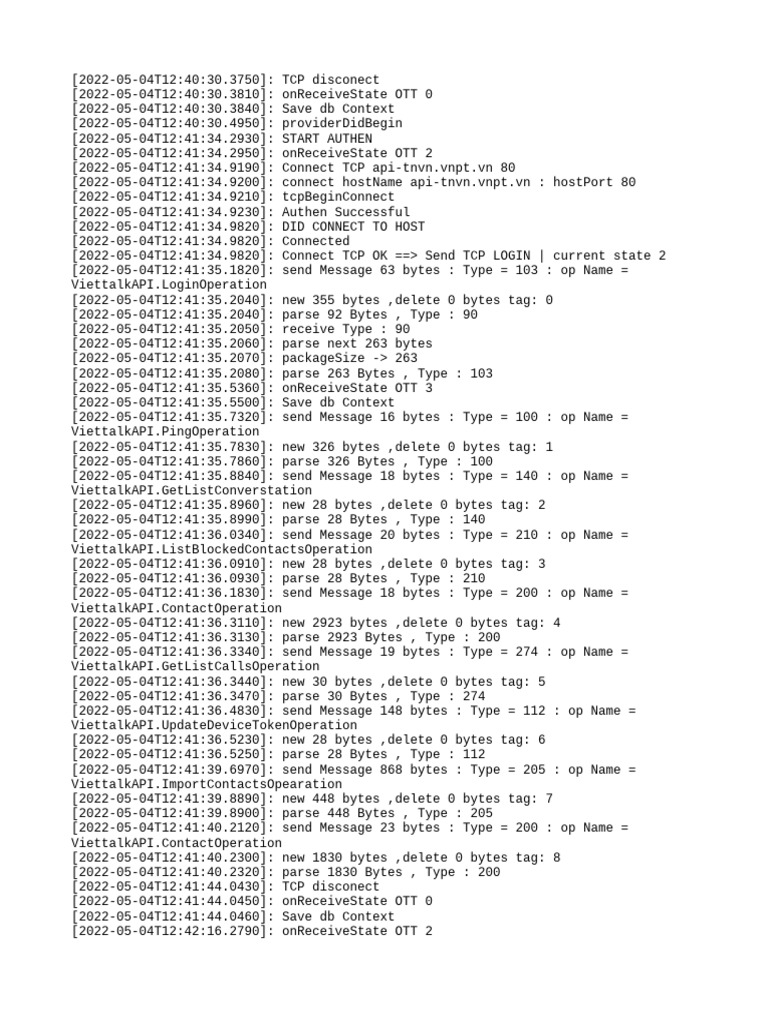Logfile 0 PDF Transmission Control Protocol Computer Standards