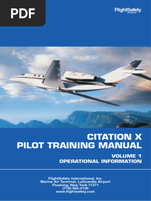 Citation X PTM v1 MCD | PDF | Airspeed | Avionics