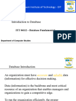 Introduction To Database
