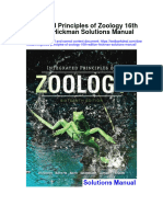 Integrated Principles of Zoology 16th Edition Hickman Solutions Manual