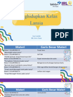 Pengayaan Skill Mengajar Lansia