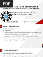 Lecture 3.2.1 - Introduction To Transaction Processing AND Lecture 3.2.2 - Transaction Properties and States