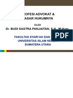 Profesi Advokat & Dasar Hukumnya