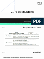 Punto de Equilibrio - Avance Presencial