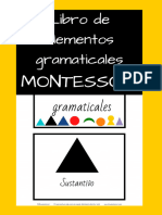 Libro de Elementos Gramaticales: Montessori