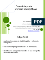 Cómo Interpretar Bibliografia