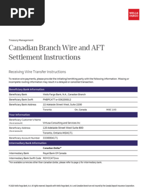 Canadian IBA Wire and AFT Instructions- CAD4171