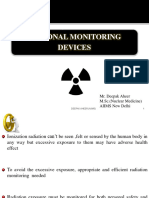 Personal Monitoring Devices: Mr. Deepak Aheer M.Sc. (Nuclear Medicine) AIIMS New Delhi