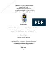 Metodología de Enseñanza - Aprendizaje de La Marcha Atlética