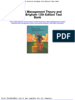 Financial Management Theory and Practice Brigham 13th Edition Test Bank