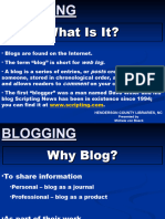 Blogging Introduction